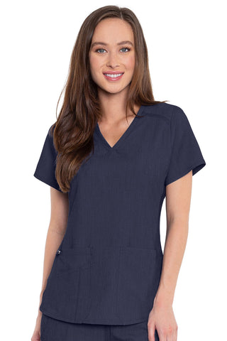 7459 V-NECK SHIRTTAIL TOP